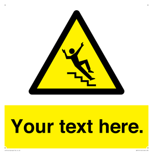 Custom Slippery Stairs Sign